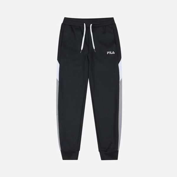 Fila Heritage Linear Logo Color Track Women's Jogger Pants - Black,NZ 653-59827